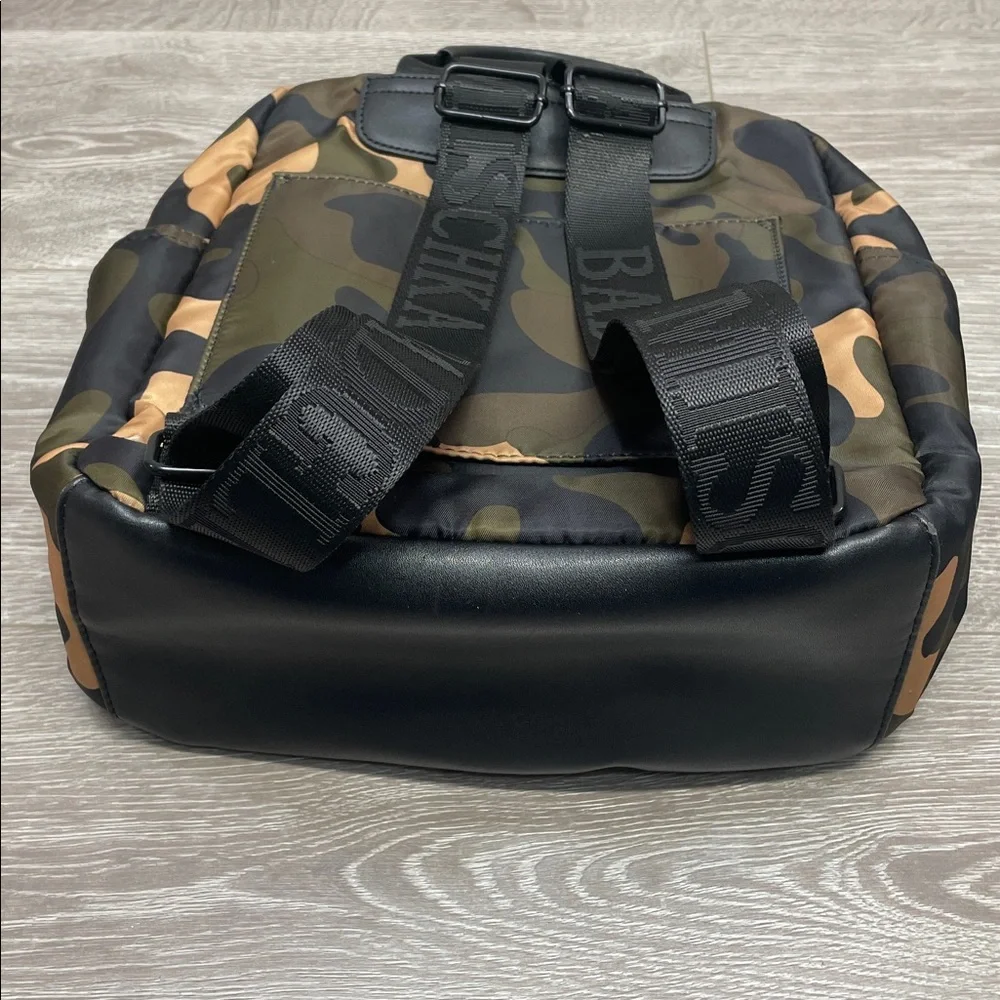 Badgley Mischka Camo Camouflage Laptop Backpack Khaki Green Brown Black